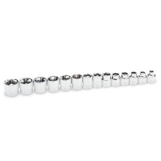 GEARWRENCH 38 in. Drive Low Profile 6-Point Metric Socket Set (14-Piece) 81396