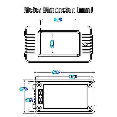 Ac Digital Display Power Monitor Meter Voltmeter Ammeter Frequency Meter