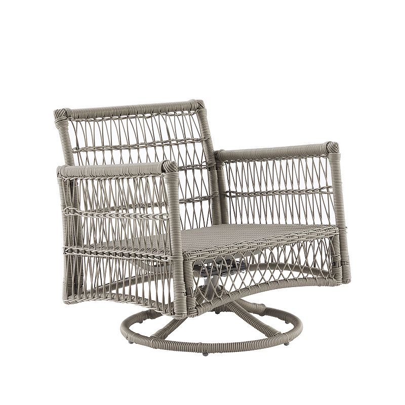 Crosley Thatcher Outdoor Wicker Swivel Rocker Chair