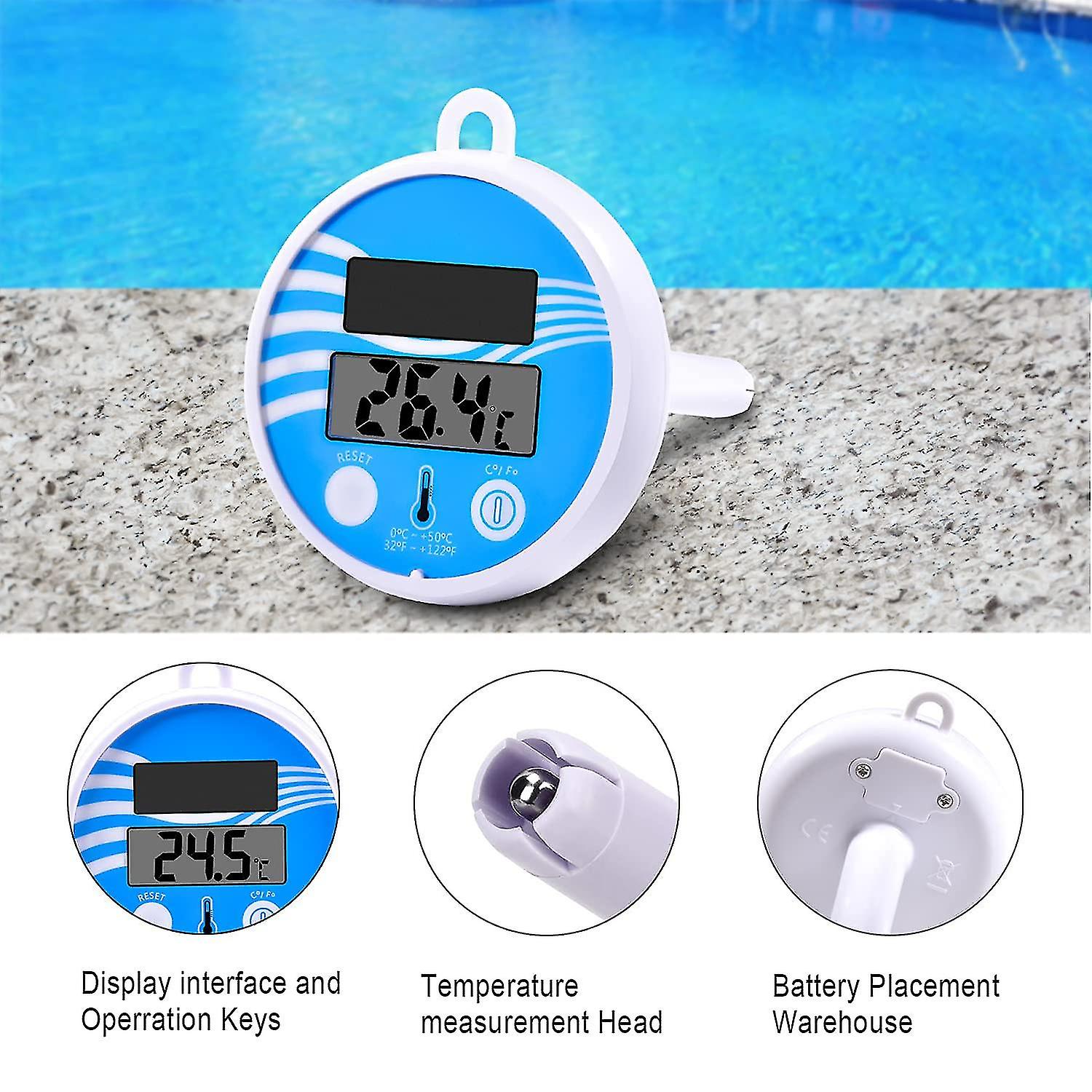 Floating Solar Digital Swimming Pool ， Electronic Swimming Pool ， Floating Solar ， With Lcd Display， For Outdoor And