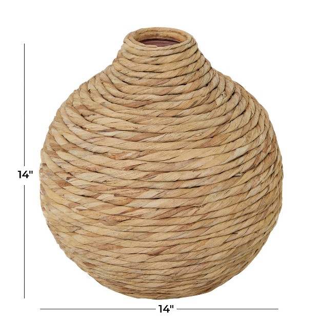 The Novogratz Seagrass Handmade Woven Vase Brown Olivia amp May