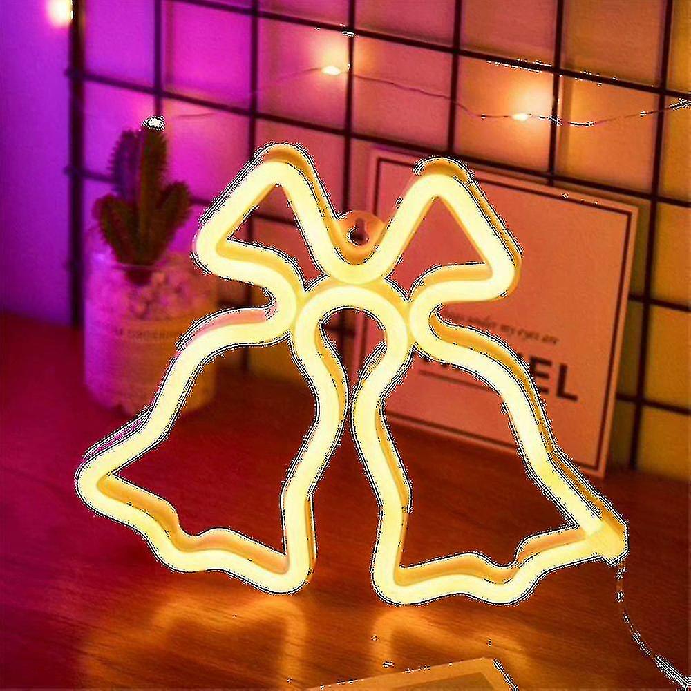 Led Neon Signs Warm Wall Lamp Room Decor Light Up For Children's Bedroom Holiday Bar Party Wedding