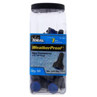 IDEAL Model 63 WeatherProof Wire Connector Gray-Blue (50 per Jar) 30-1263J