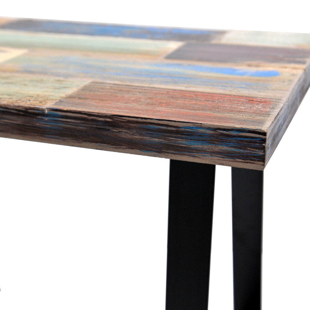 Reclaimed Wood End Table   Midcentury   Side Tables And End Tables   by BNF Home  Houzz