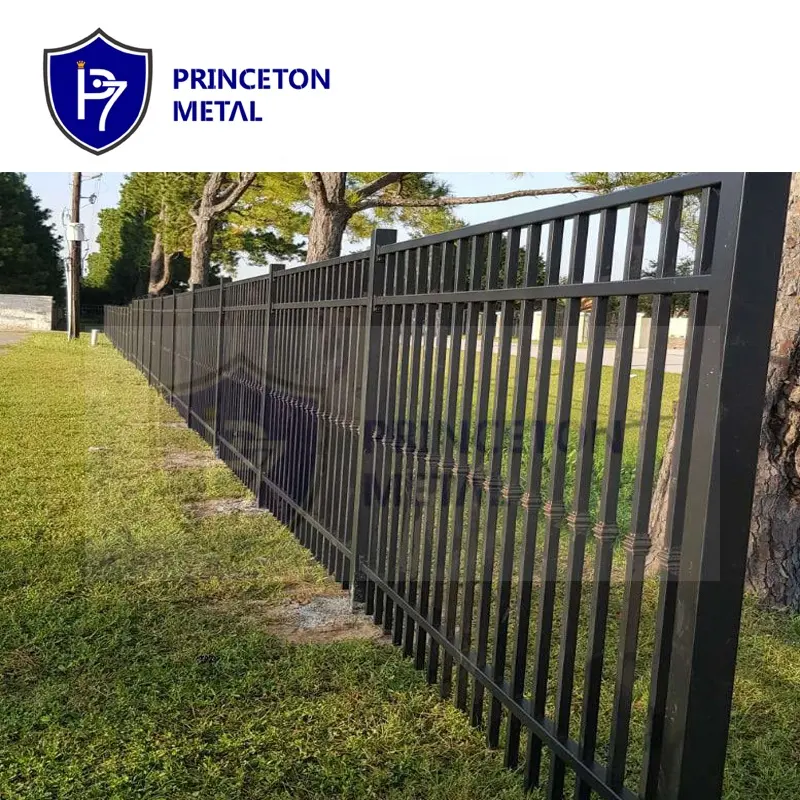 Factory supply customized Residential garden Aluminum Fence/ Black Metal Fence/ Steel fencing for commercial