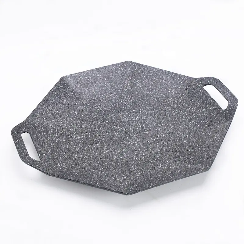 High quality outdoor camping pot wheat Rice stone frying pan  household Korean barbecue plate garden camping barbecue pot