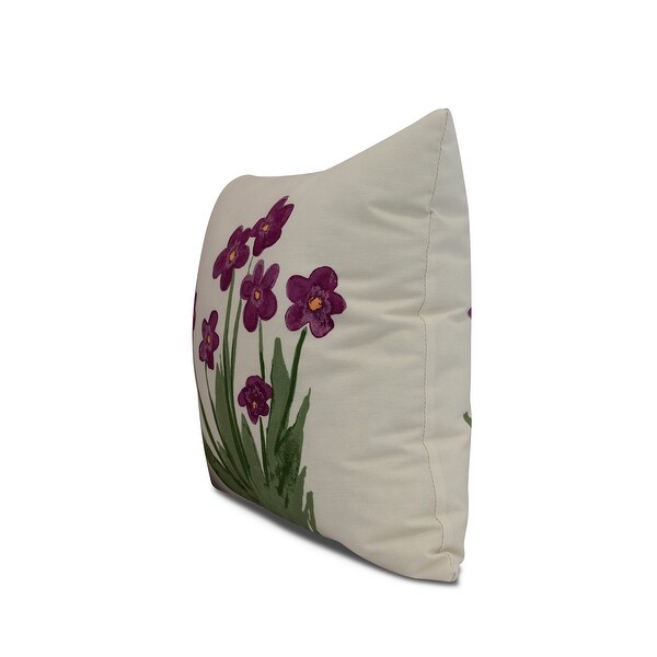 16 x 16 inch Pretty Little Flower Outdoor Pillow