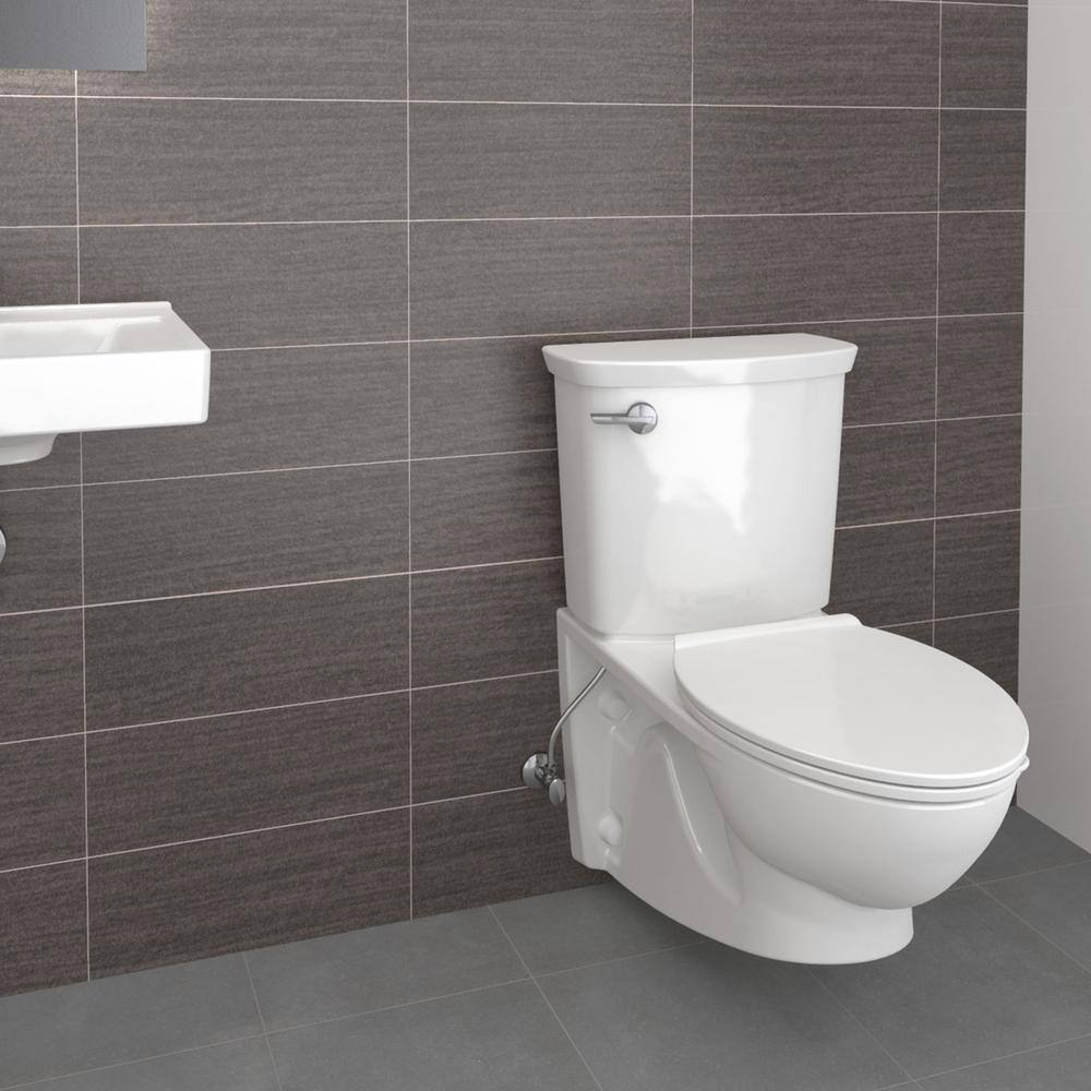 American Standard Glenwall VorMax 1.28 GPF Single Flush Toilet with Left Hand Trip Lever in White (Seat Not Included) 2882107.020