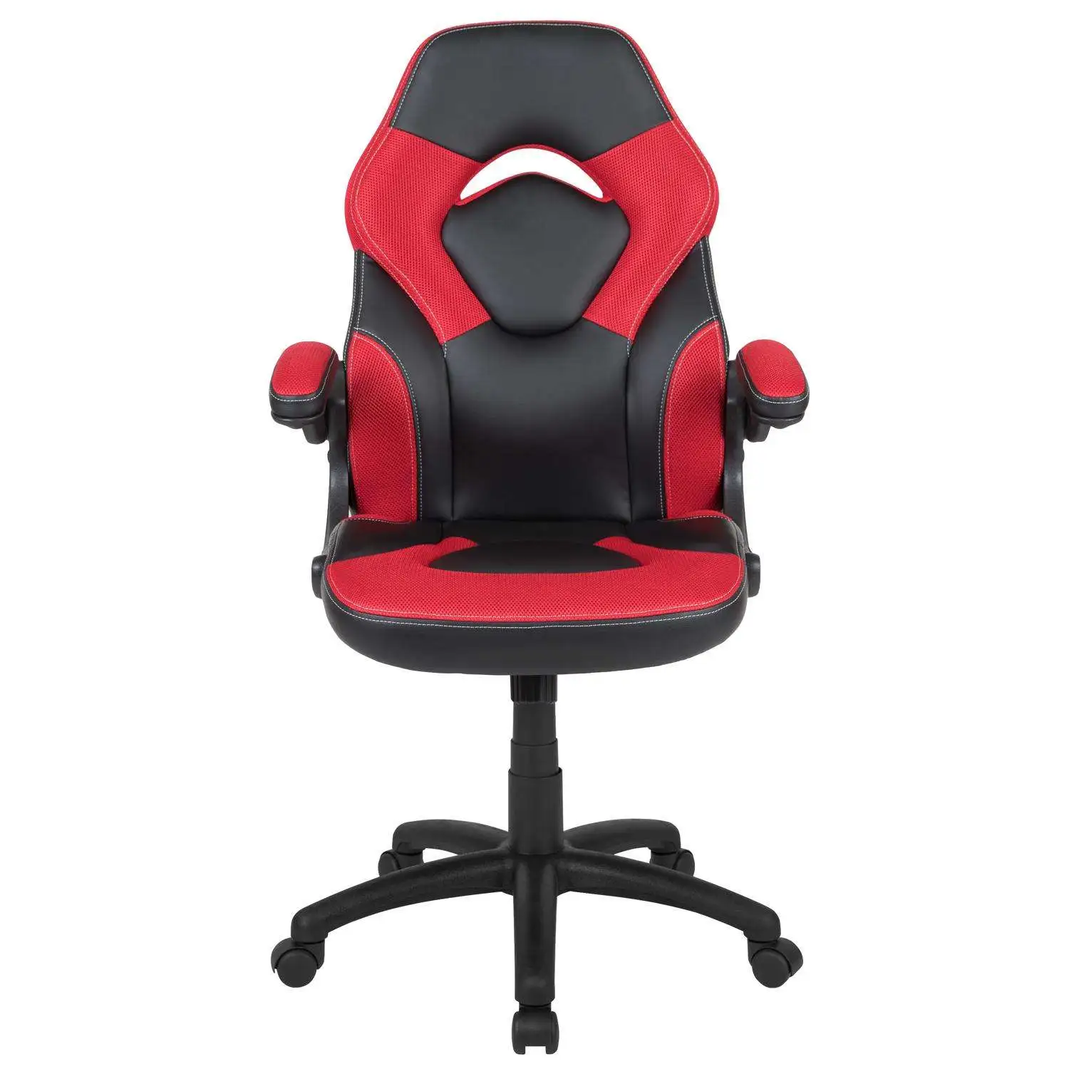 X10 Black/Red Leather/Mesh Office Chair