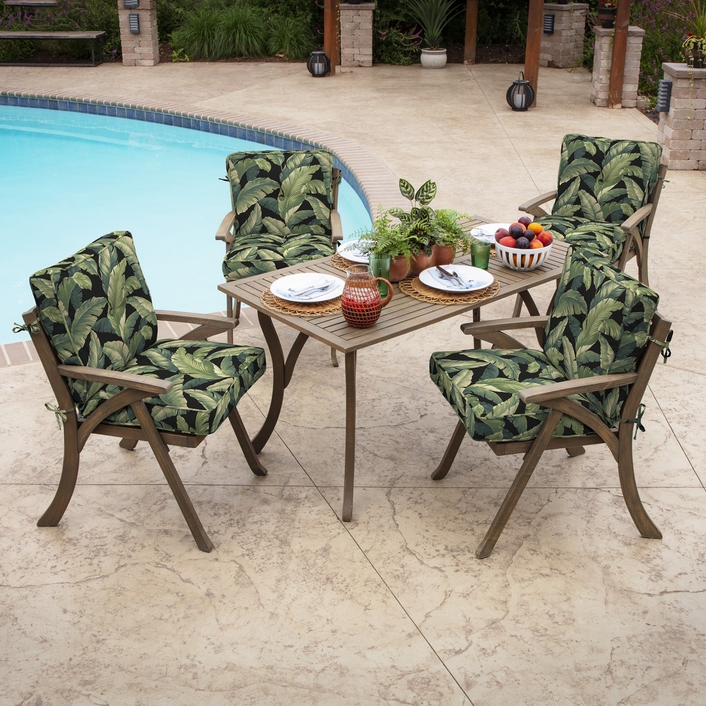 Arden Selections Plush PolyFill 20 x 21 in. Indulge Outdoor Dining Chair Cushion