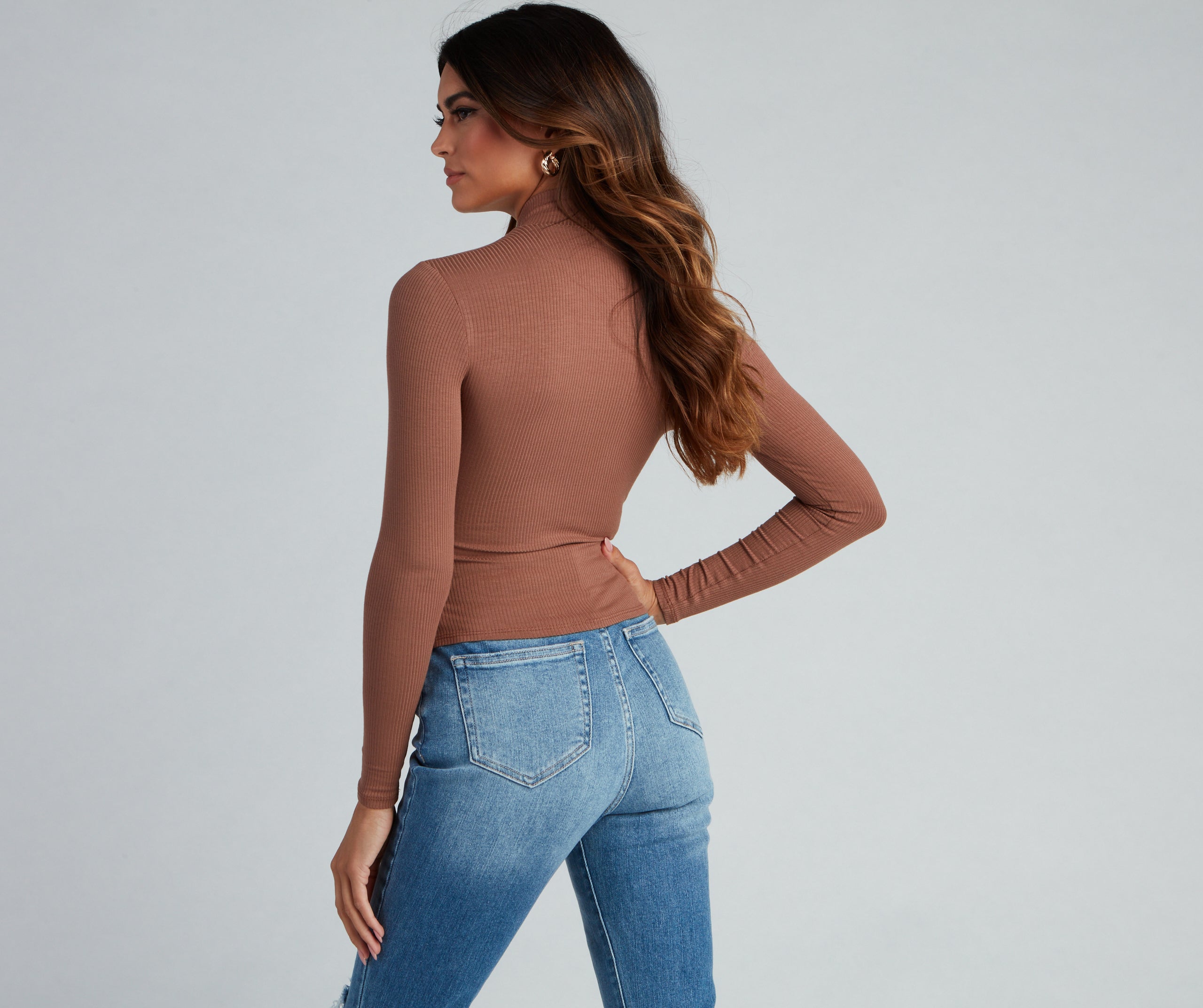 Wardrobe Essential Mock Neck Top