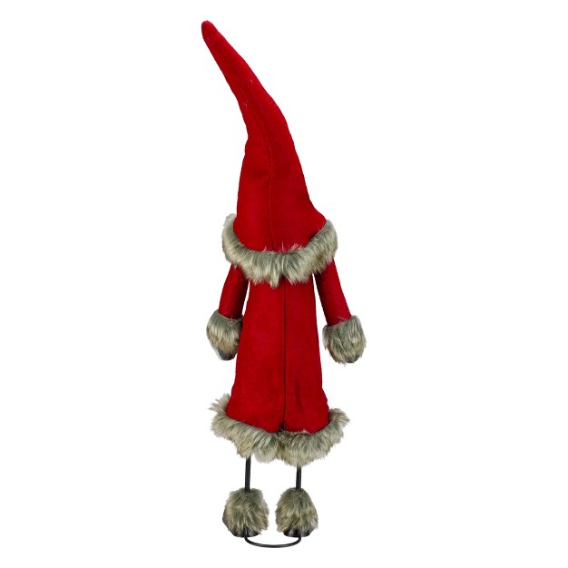 Red And White Santa Gnome Christmas Figurine