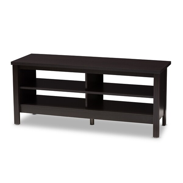 Sloane Modern and Contemporary Wenge Brown Finished TV Stand - 20.67