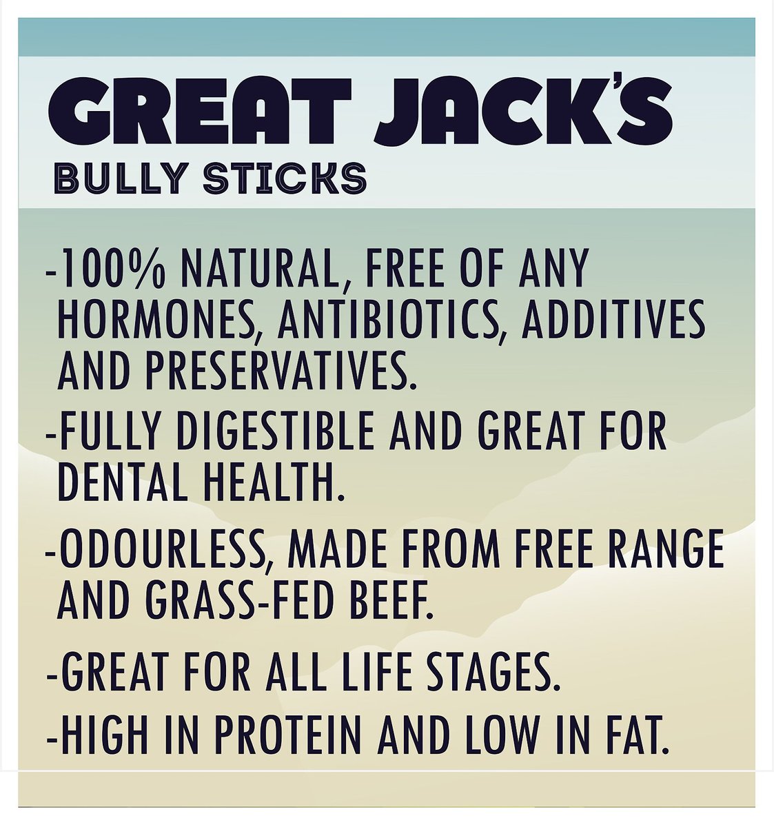 Great Jack's Canada Made Bully Sticks Dog Treats， 5-7-in