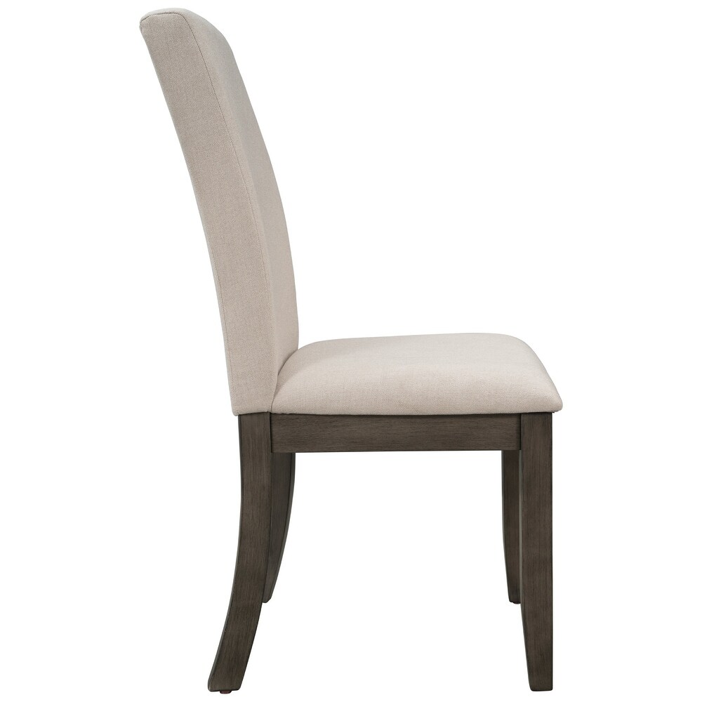 4 Piece Upholstered Wood Dining Chair