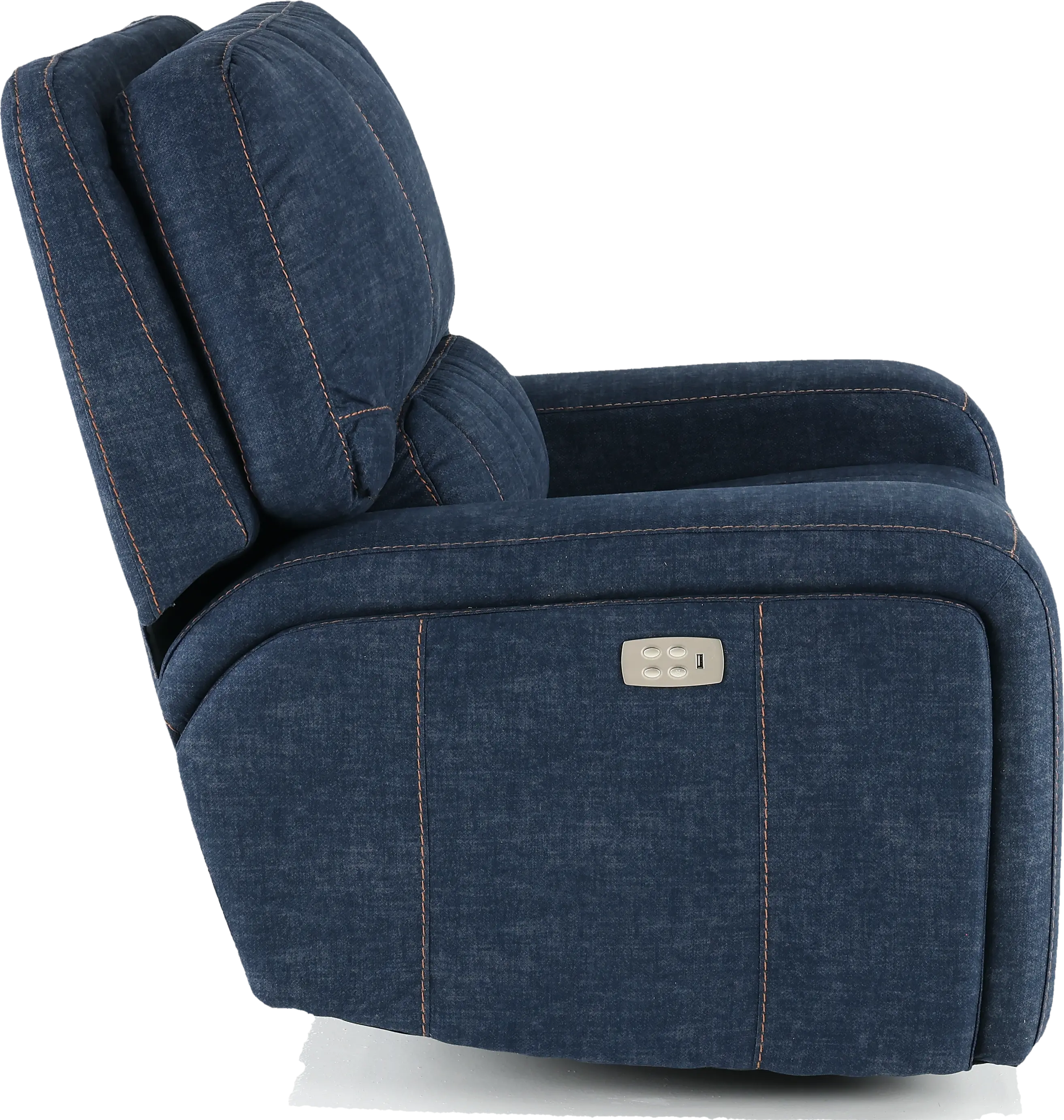 Rock Quarry Indigo Blue Power Recliner