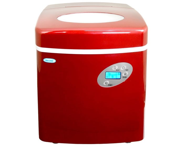 Luma Comfort New Air Large Red Portable Ice Maker 3 ice cube sizes AI215R