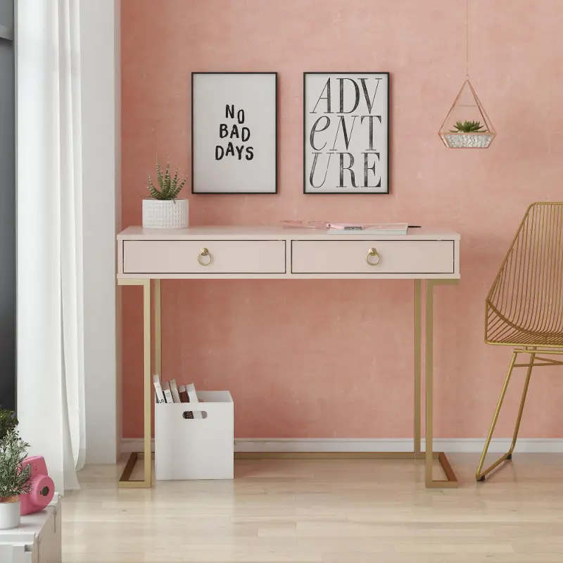 Camila Pink Writing Desk