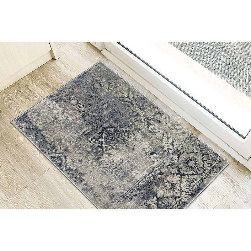 Addison Dayton Transitional Erased Persian Silver Area Rug