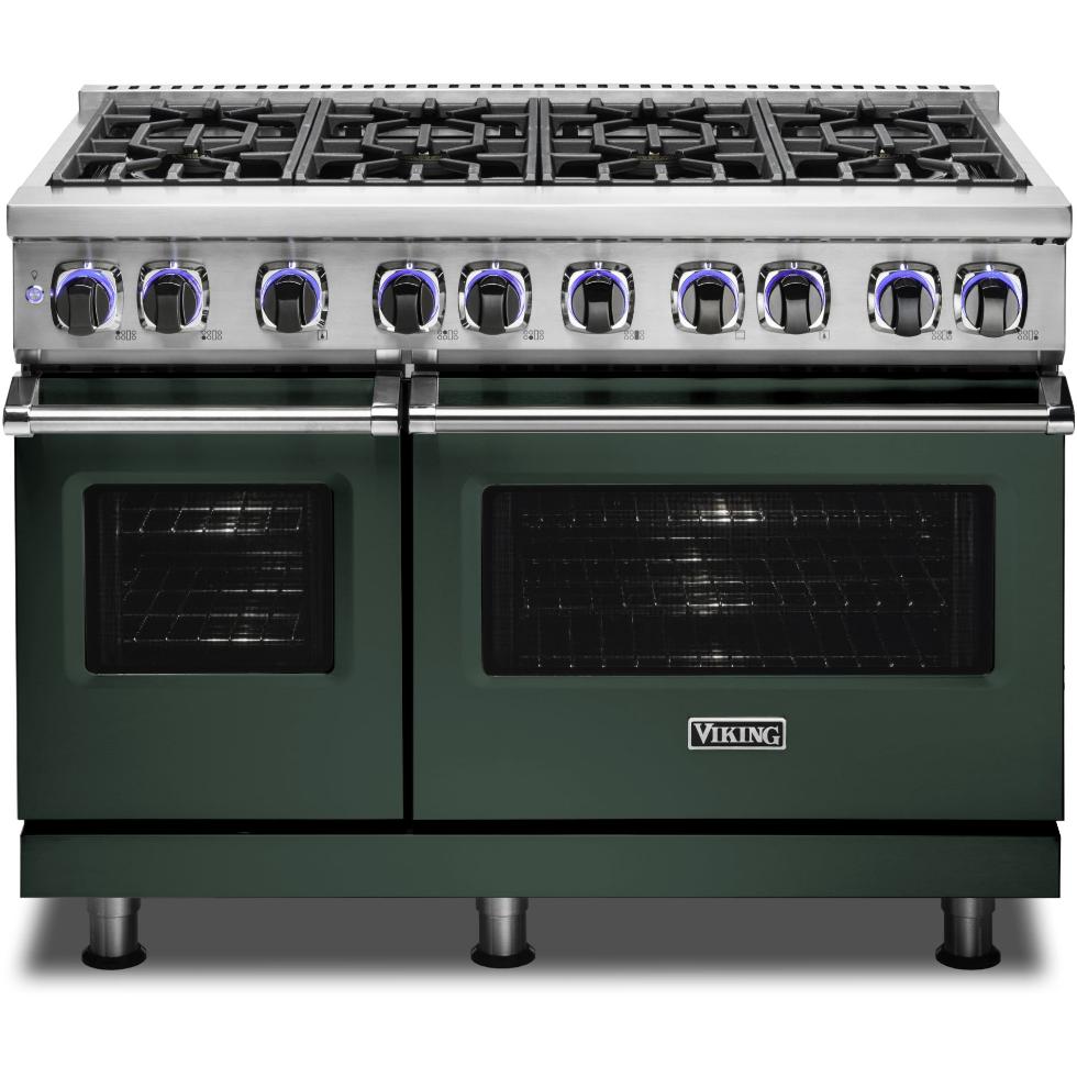 Viking 48-inch Freestanding Gas Range with Elevation Burners VGR7482-8BBF