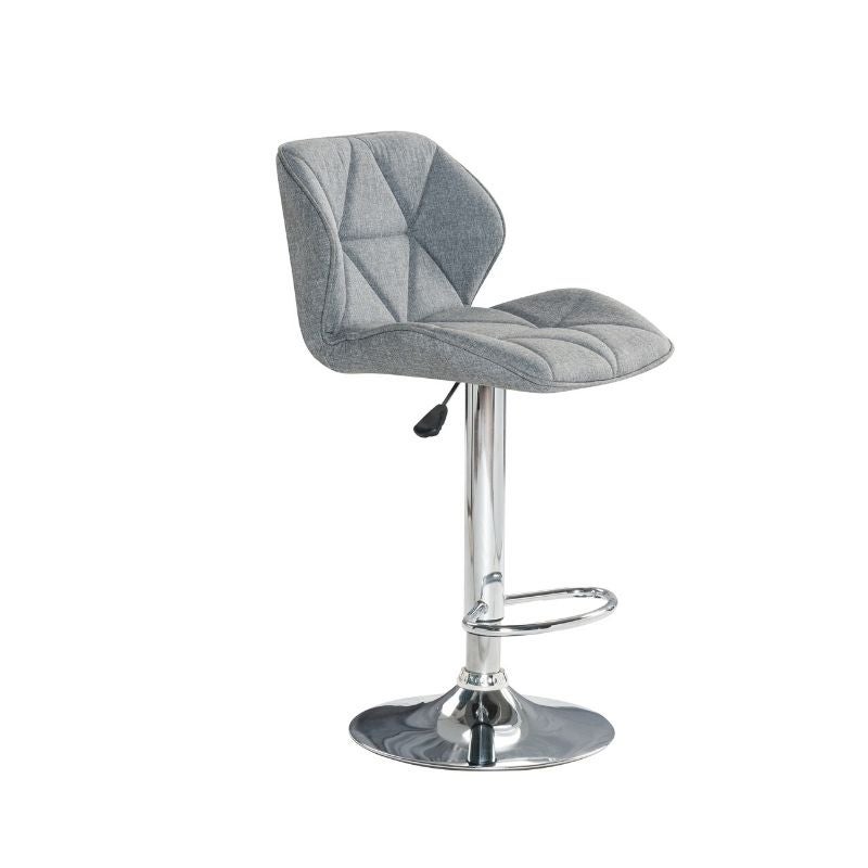 Carol Modern stool fabric upholstered with stainless steel frame， hydraulic height.