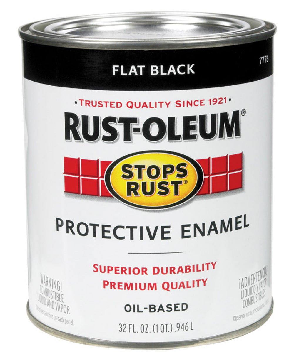 PAINT QT FLAT BLACK R-O