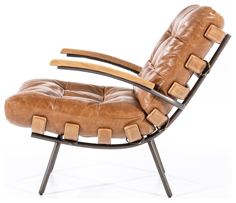 Cognac Mid Century Armchair  Eleonora Bastiaan   Midcentury   Armchairs And Accent Chairs   by Luxury Furnitures  Houzz