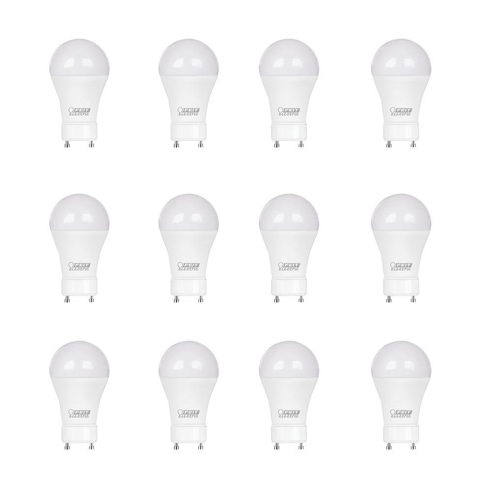 Feit Electric 100-Watt Equivalent A21 Dimmable GU24 Base CEC Color Changing CCT ENERGY STAR 90+ CRI LED Light Bulb (12-Pack) BPOM100GU24CCTCARP12