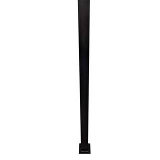 EZ Handrail 3 in. x 3 in. x 96 in. Textured Black Structural Aluminum Post EZSP96HB