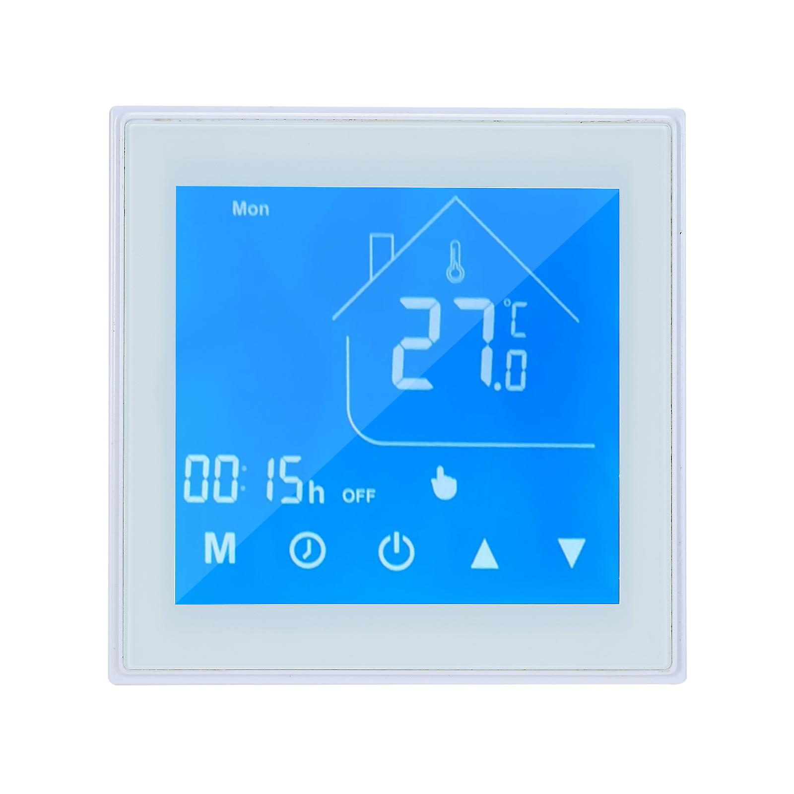 Wifi Smart Thermostat Temperature Controller Lcd Display Week Programmable For Water/gas Boiler Ewelink App Control Compatible With Alexa Google Home