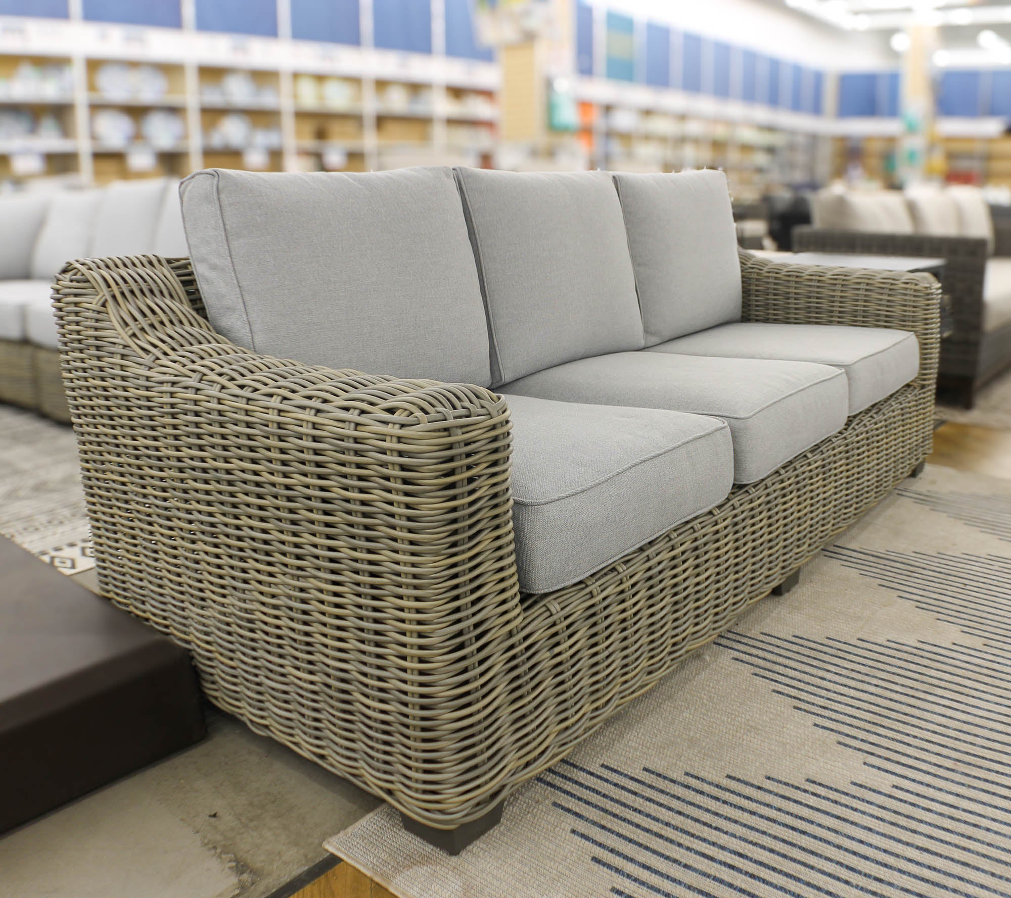 Carmel Natural 87 Outdoor Sofa with LUX Heavy Weave