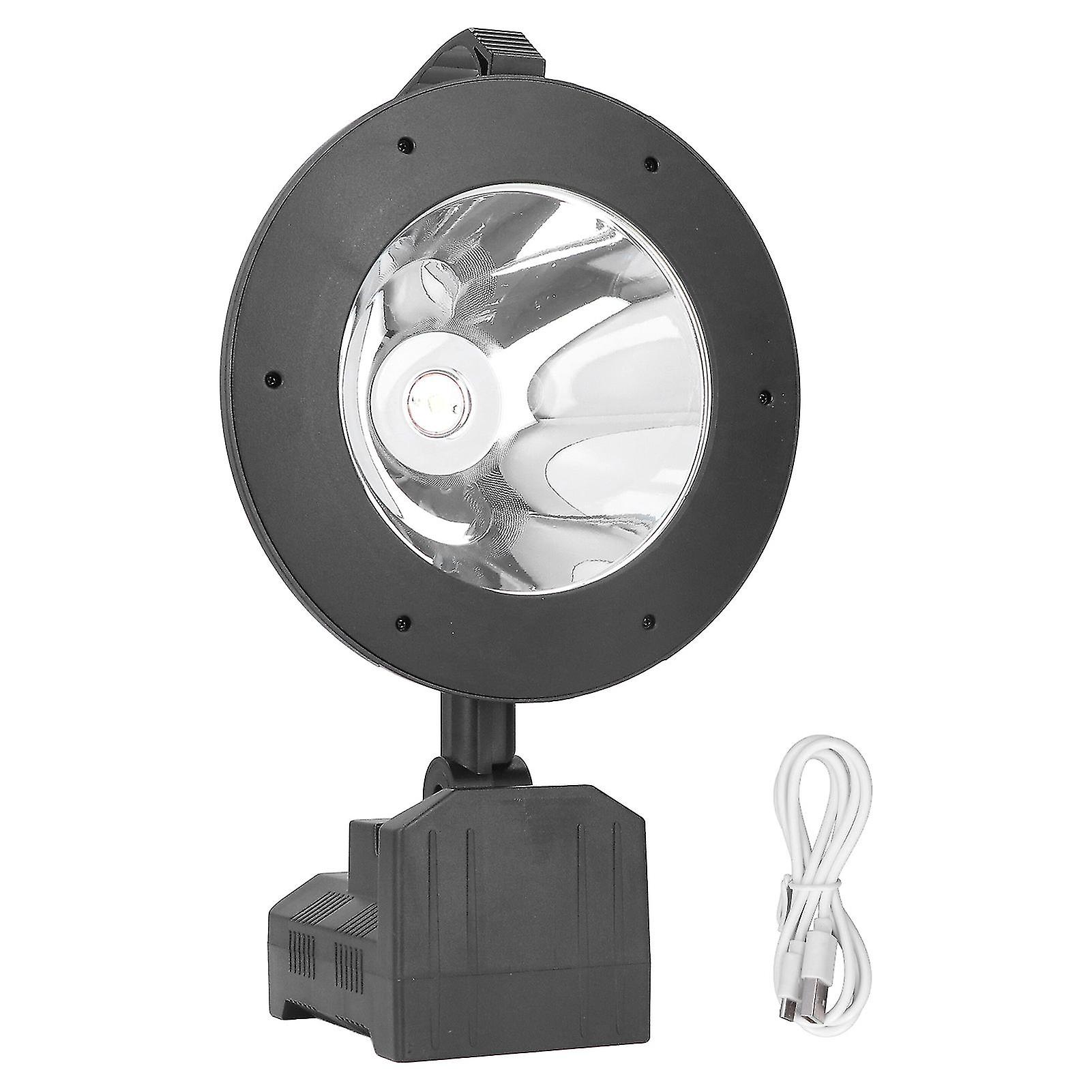 Searchlight 120° Angle Adjustment USB Smart Charging Smart Battery Display Spotlight Flashlight