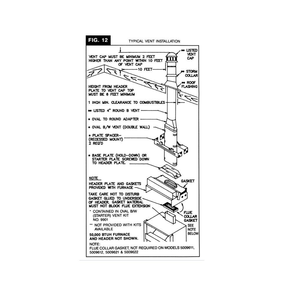 Williams Monterey Top-Vent Wall Heater 50000 BTUH 70% AFUE Natural Gas 5009622A