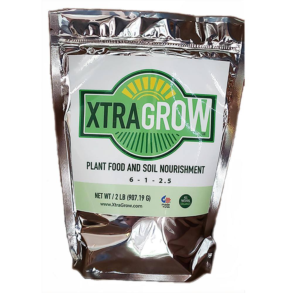 XtraGrow 2 lbs. Premium 100% Organic Granular All-Purpose Plant Food and Soil NourishmentConditioner and Composter 2420181