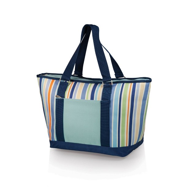 Oniva Topanga 19qt Cooler Tote Bag Sky Blue With Multi Stripe Pattern