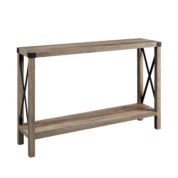 Middlebrook Kujawa 46-inch Wide X-frame Farmhouse Entry Table