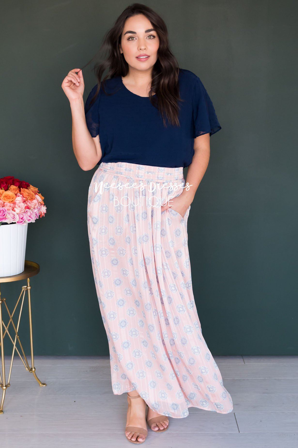 Always Loving Medallion Maxi Skirt