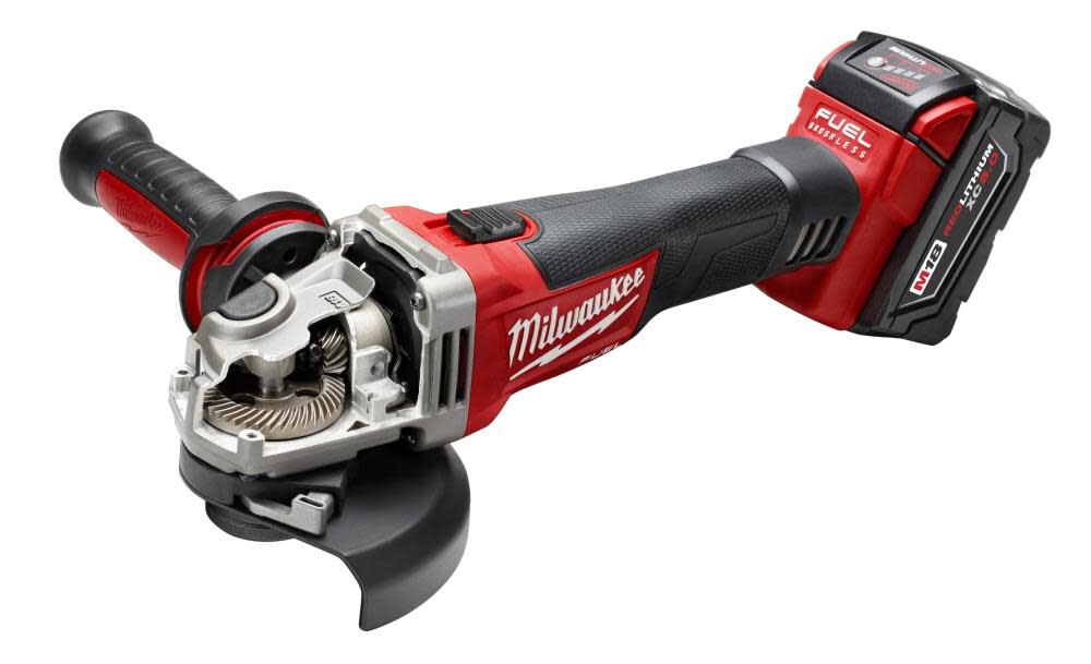 Milwaukee M18 FUEL 4-1/2 In. / 5 In. Grinder Slide Switch Lock-On 1 Battery 2781-21 from Milwaukee