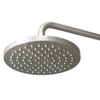 PULSE Showerspas Lanikai 7-Spray Patterns with 1.8 GPM 8 in. Wall Mounted Dual Shower Head and Handheld Shower Head in Brushed Nickel 1028-BN-1.8GPM