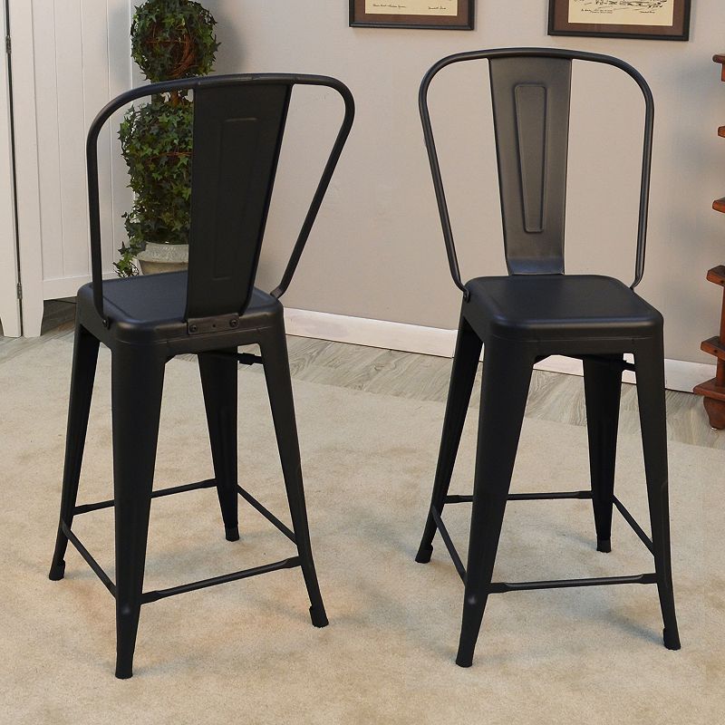 Adeline Stackable Counter Stool 2-piece Set