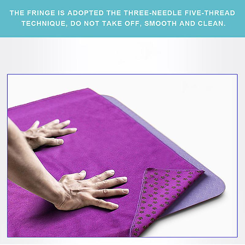 Yoga Mat Non-slip Towel Fitness Mat Yoga Blanket Cushion Towel Pvc Plum Blossom Yoga Towel