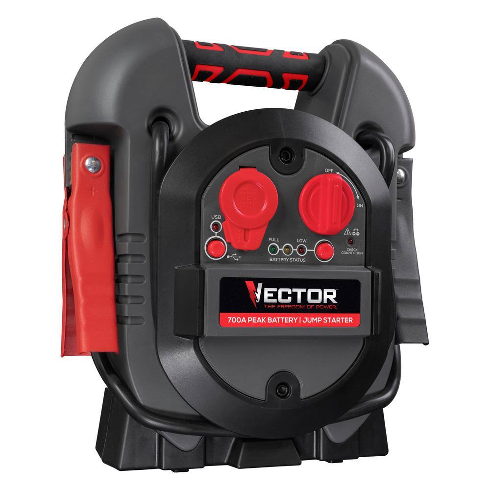 VECTOR 700 Peak Amp Jump Starter One USB Charging Port Rechargeable J312V