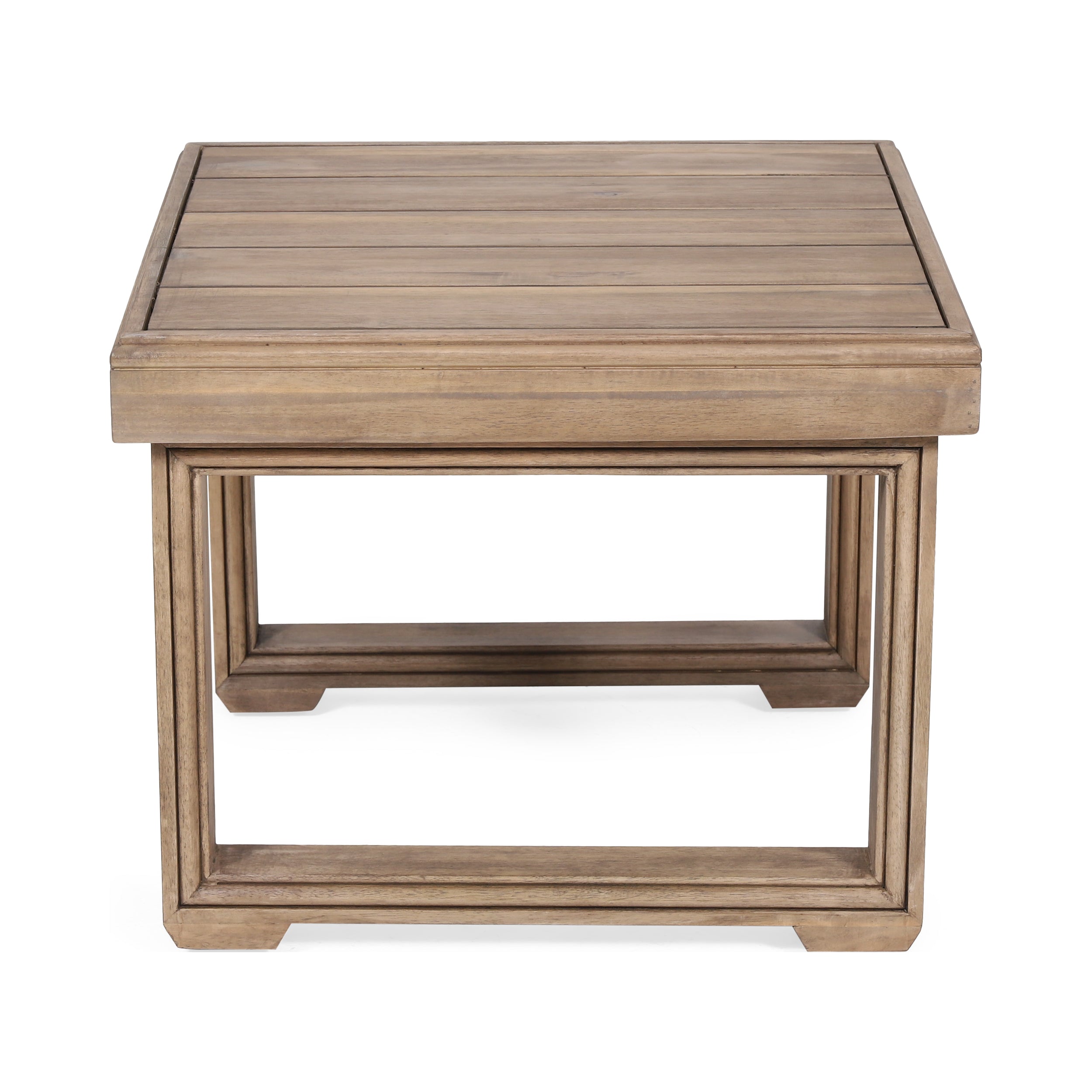 Andrae Outdoor Acacia Wood Side Table