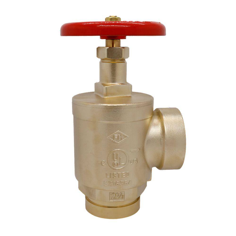 CMI inc 2-12 in. Brass Fire Hose Valve (GRV x FNPT) J281-FIP