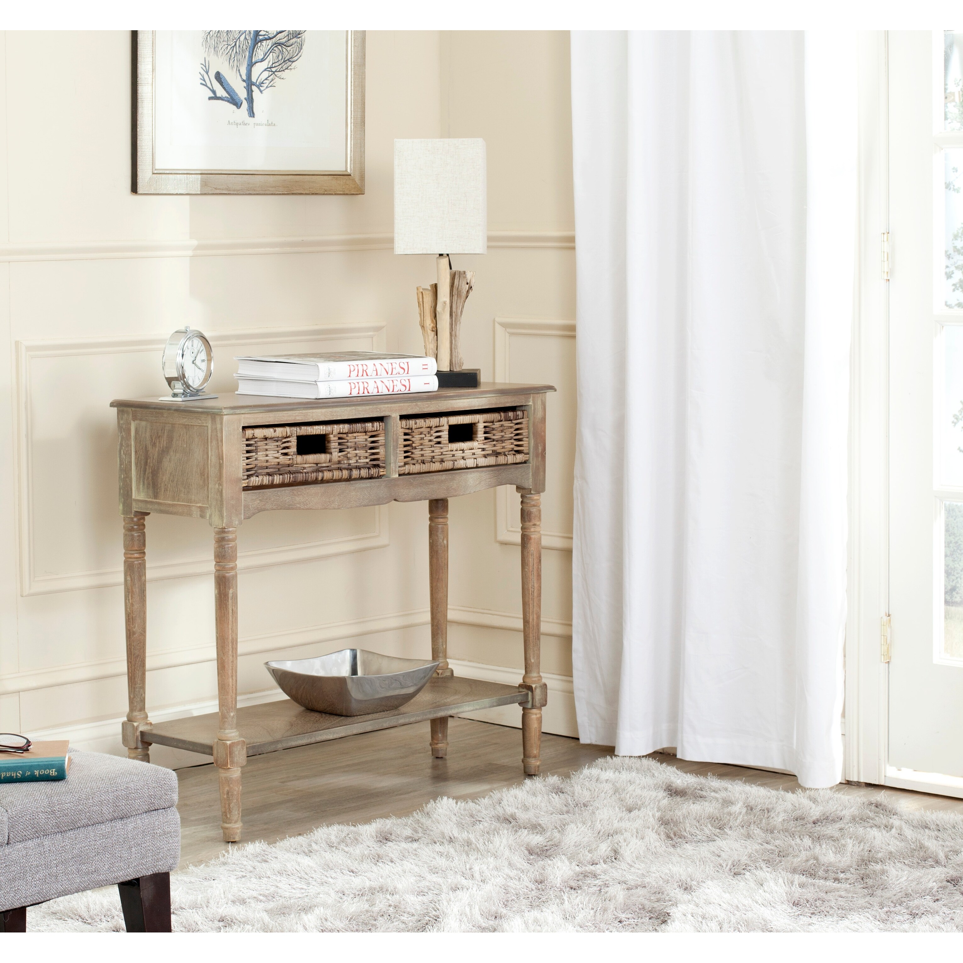 SAFAVIEH Corbin Washed Natural Pine Console - 35.8