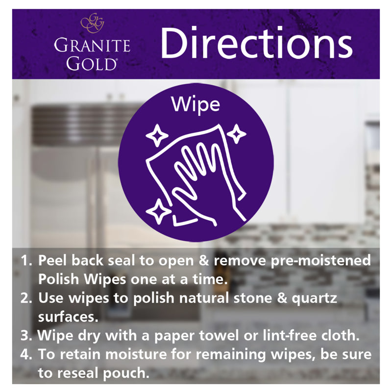 GRANET POLISH WIPES 18CT