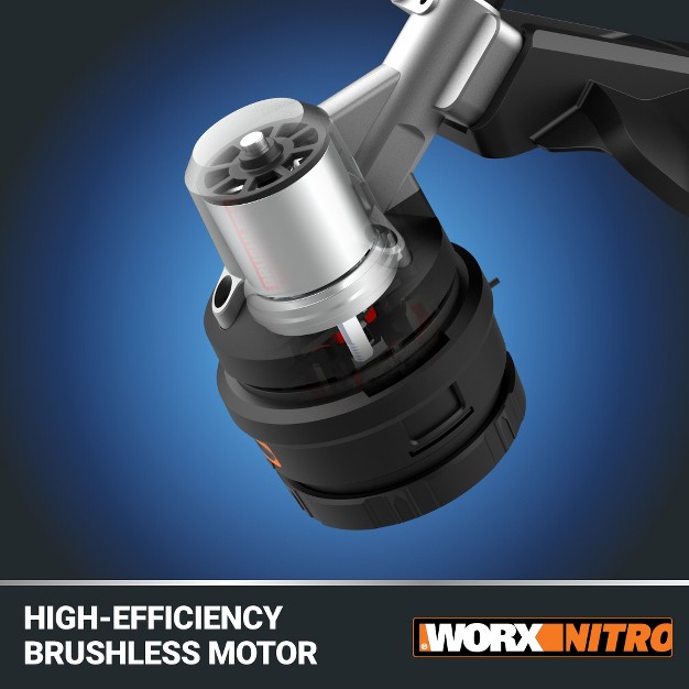 Worx Nitro Wg185 Power Share 40v Brushless 15 Cordless String Trimmer battery amp Charger Included