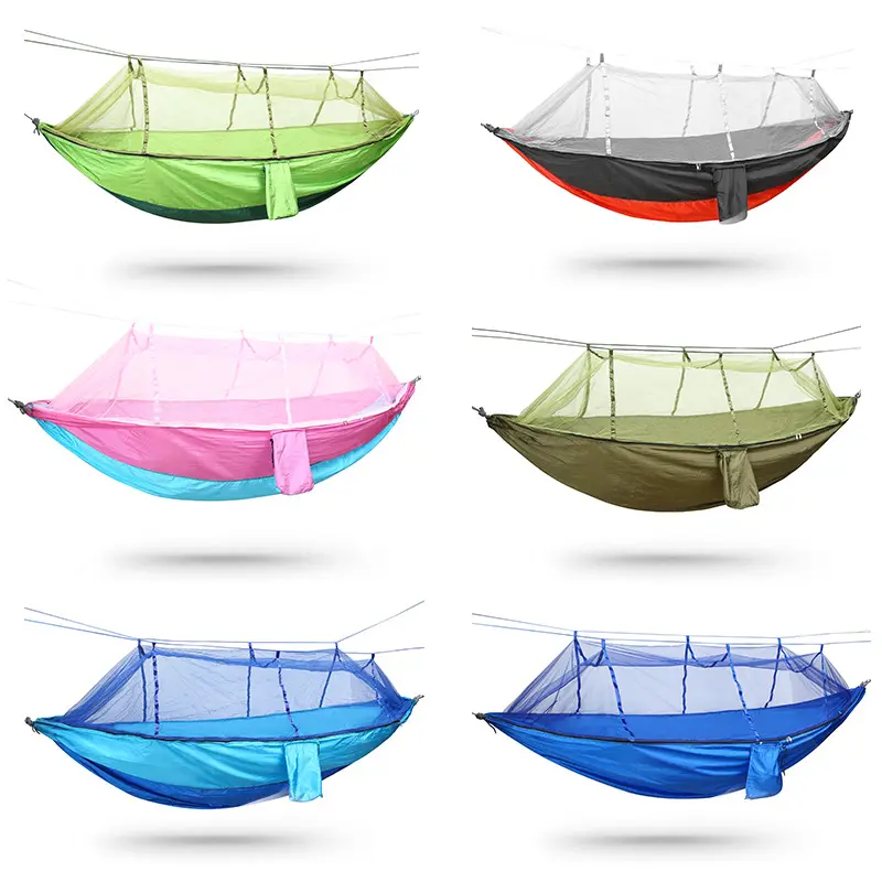 Anti mosquito Hammock Wholesale Customized for Outdoor Camping Traveling Sand Free Waterproof Adult Portable Hammock 2 Person