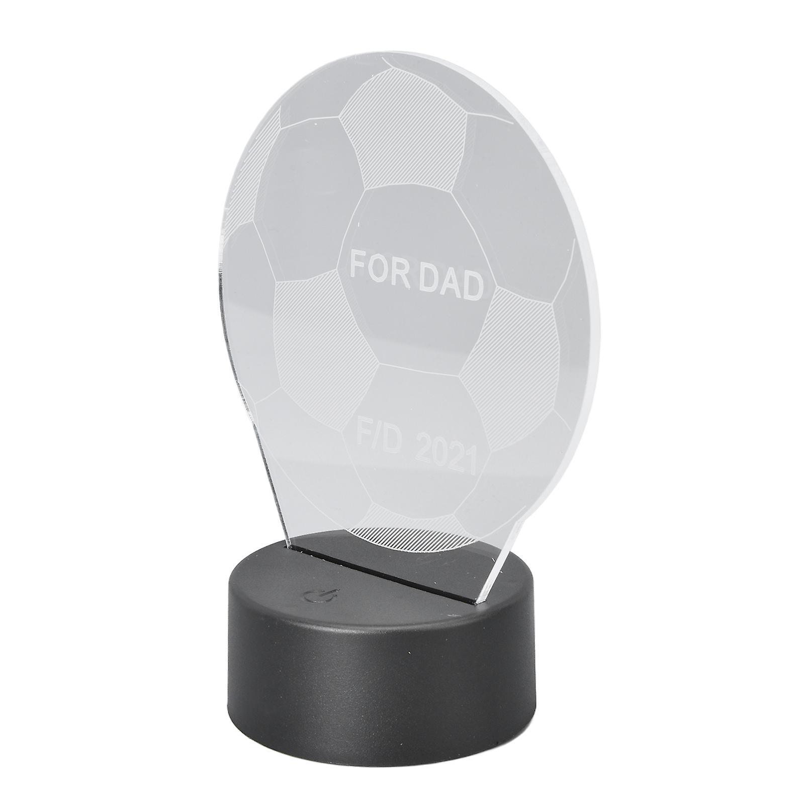 Football 3D Light 7 Color LED Night Light Touch Switch USB Powered 3D Beside Lamp for Kids Birthday Gift