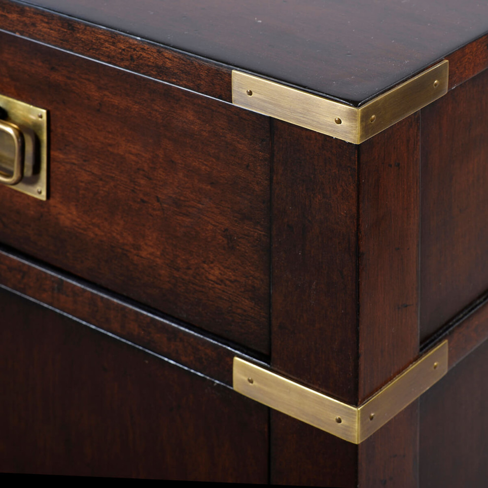 Campaign Style Cabinet Mahogany   Transitional   Accent Chests And Cabinets   by English Georgian America  Houzz